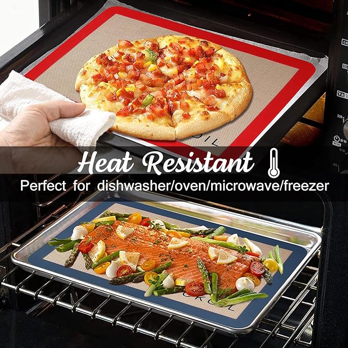 Silicone Baking Mat Large Set 4 Half Sheet-Silicone Bakeware Mat - Image 5