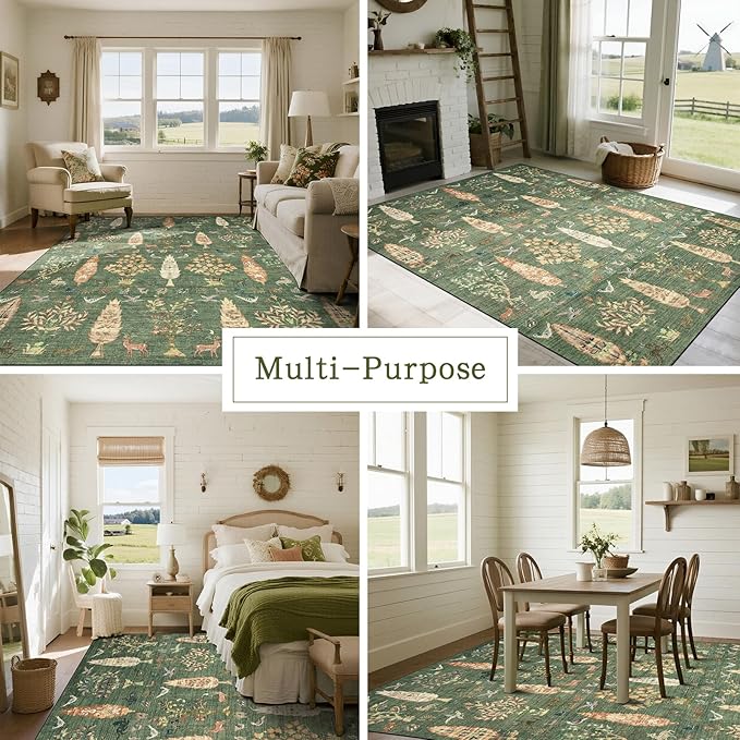 Washable Rugs 8x10 Area Rugs for Living Room, Dining Room- Large Ultra Soft - Image 5