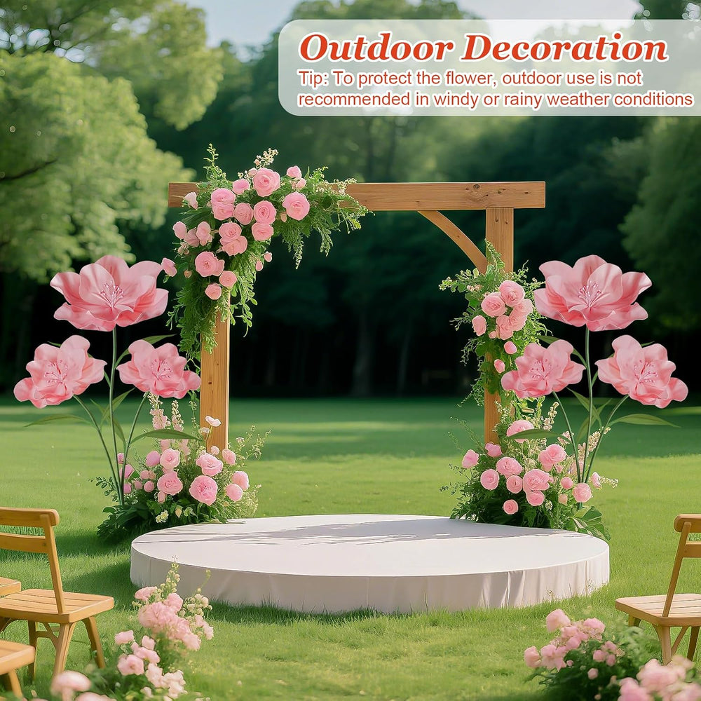 Giant Artificial Flowers for Decoration, 5.6 Ft Large Fake Flowers