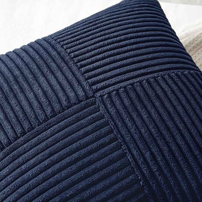MIULEE Navy Blue Decorative Throw Pillow Covers 18x18 Inch - Image 2