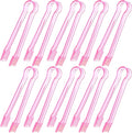 10 Pcs Plastic Buffet Serving Tongs, 6.3 Inches by Hmxpls