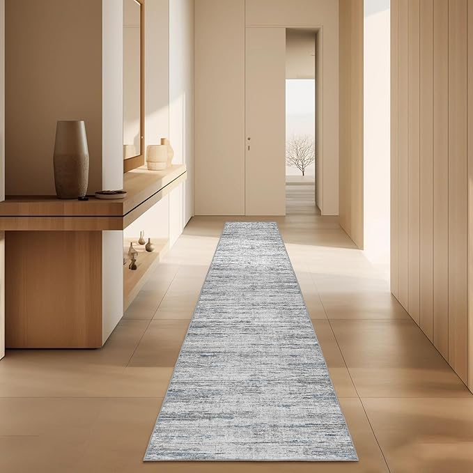 2x10 Runner Rug Non-Slip，Modern Abstract 10ft Washable Runner Rugs by Unknown