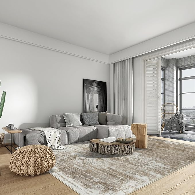 6x9 Area Rugs Washable Rug: Large Modern Abstract Living Room Rug Soft - Image 3