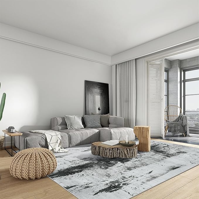 6x9 Area Rugs Washable Rug: Large Modern Abstract Living Room Rug Soft - Image 3