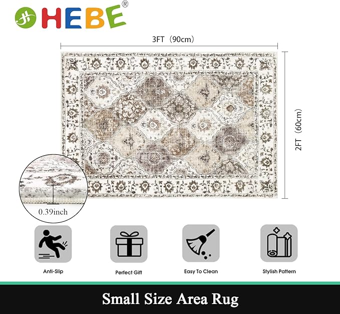 HEBE Washable Area Rug - Image 2