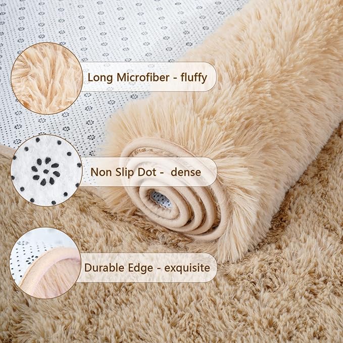 Chicrug Soft Runner Rug for Bedroom Living Room Plush Fluffy Rug 2x10 Feet - Image 6