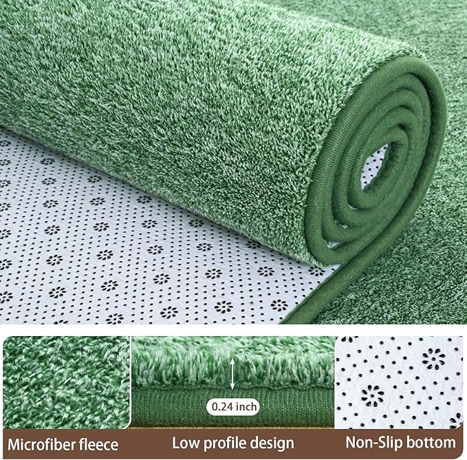 AROGAN Washable 4×6 Bedroom Rug, Modern Area Rugs - Image 4