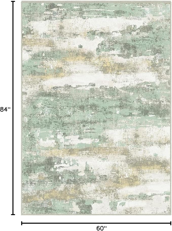 BEIMO Area Rugs 5x7 for Living Room Bedroom, Modern Abstract Machine Washable - Image 2