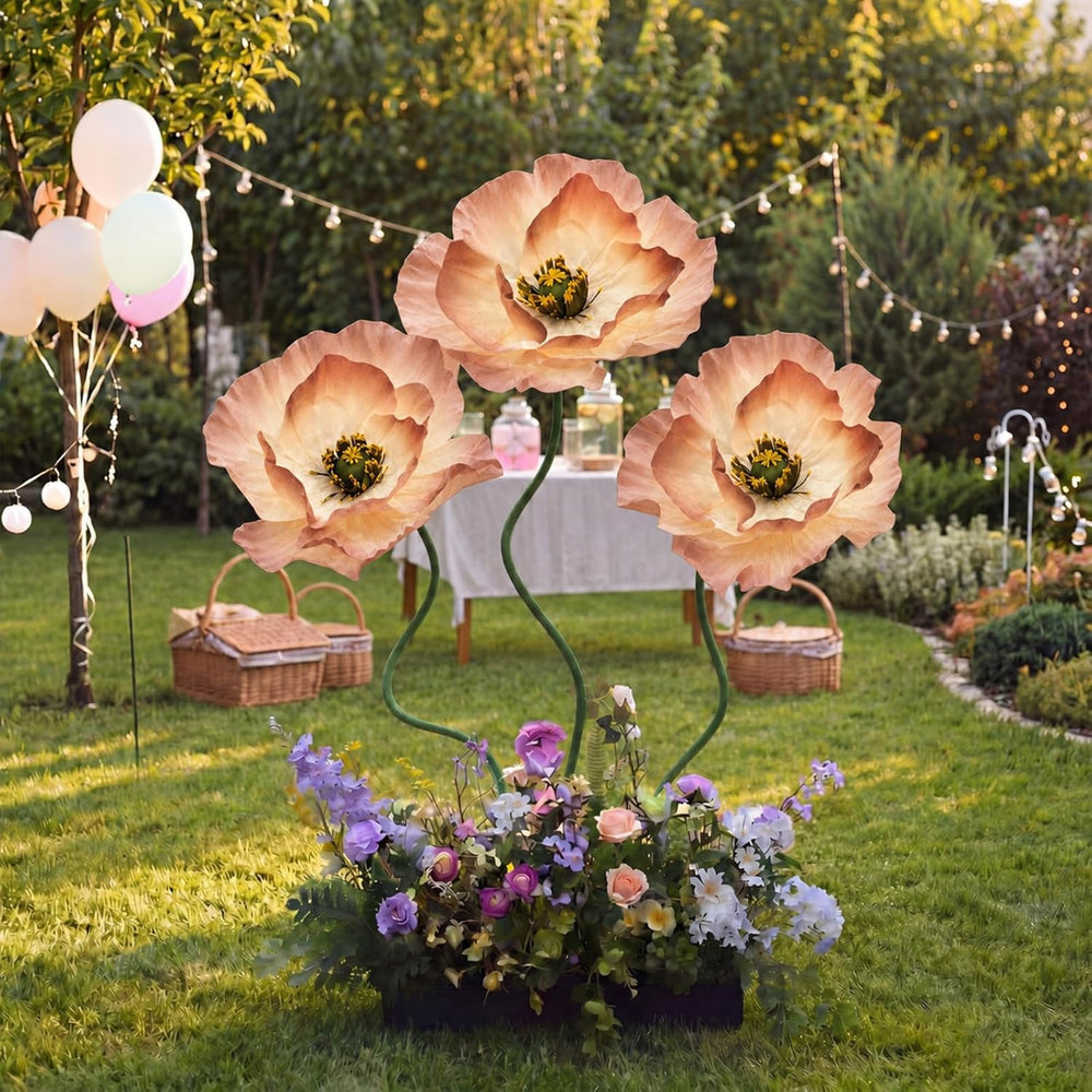 3 PCS 5ft Giant Artificial Flower for Wedding & Birthday Party