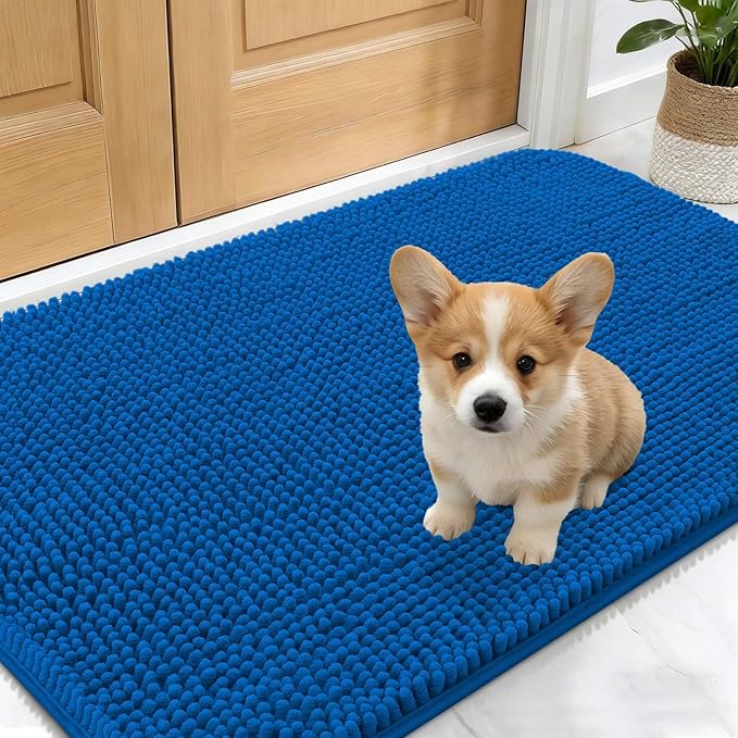 OLANLY Dog Door Mat for Muddy Paws 30x17, Absorbs Moisture and Dirt, Absorbent by OLANLY