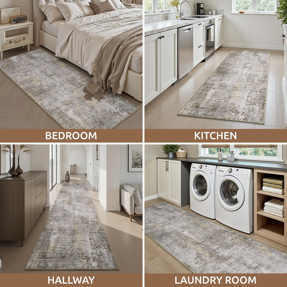 AMOAMI 2 x 6 Hallway Runner Rug Non Slip Super Soft Runner Rugs Machine Washa...