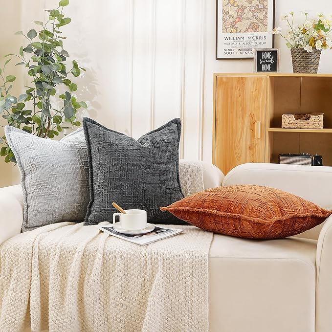 HPUK Fall Chenille Soft Throw Pillow Covers 18x18 Set of 2, Accent Cushion - Image 9