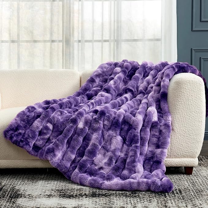 Cozy Bliss Faux Fur Throw Blanket