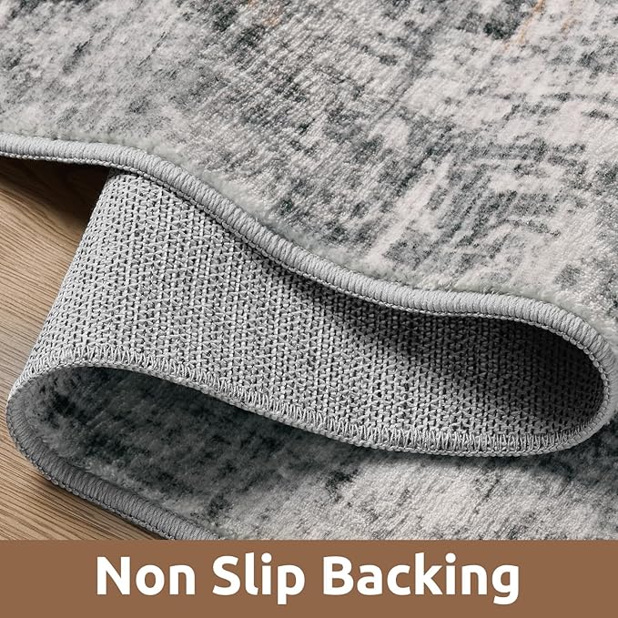 5 x 7 Area Rugs for Living Room, Machine Washable Non Slip Rug Ultra Soft Low - Image 3