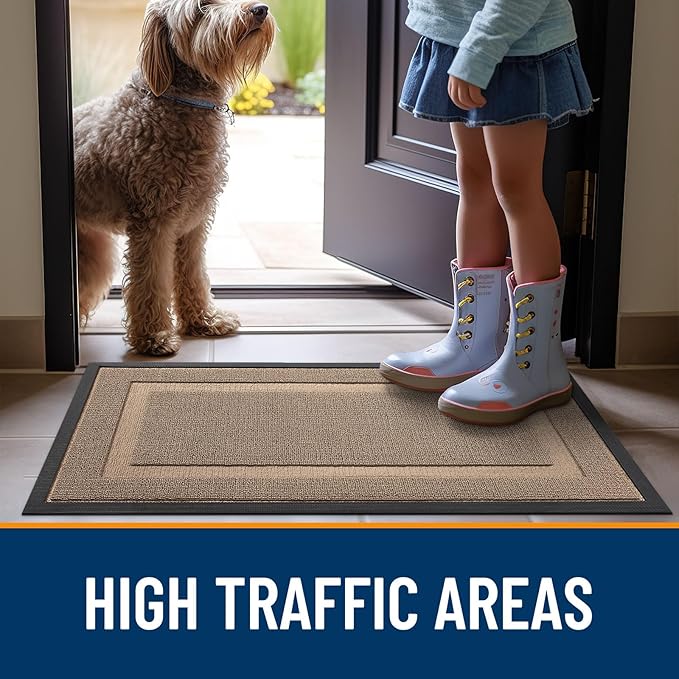 OLANLY Front Door Mat Indoor Outdoor Entrance, Waterproof All-Season, - Image 7