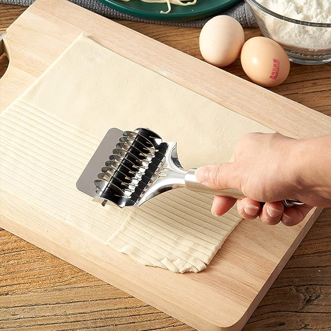 Pasta Noodle Cutter, High Grade Stainless Steel Pasta Spaghetti Maker Noodle - Image 4