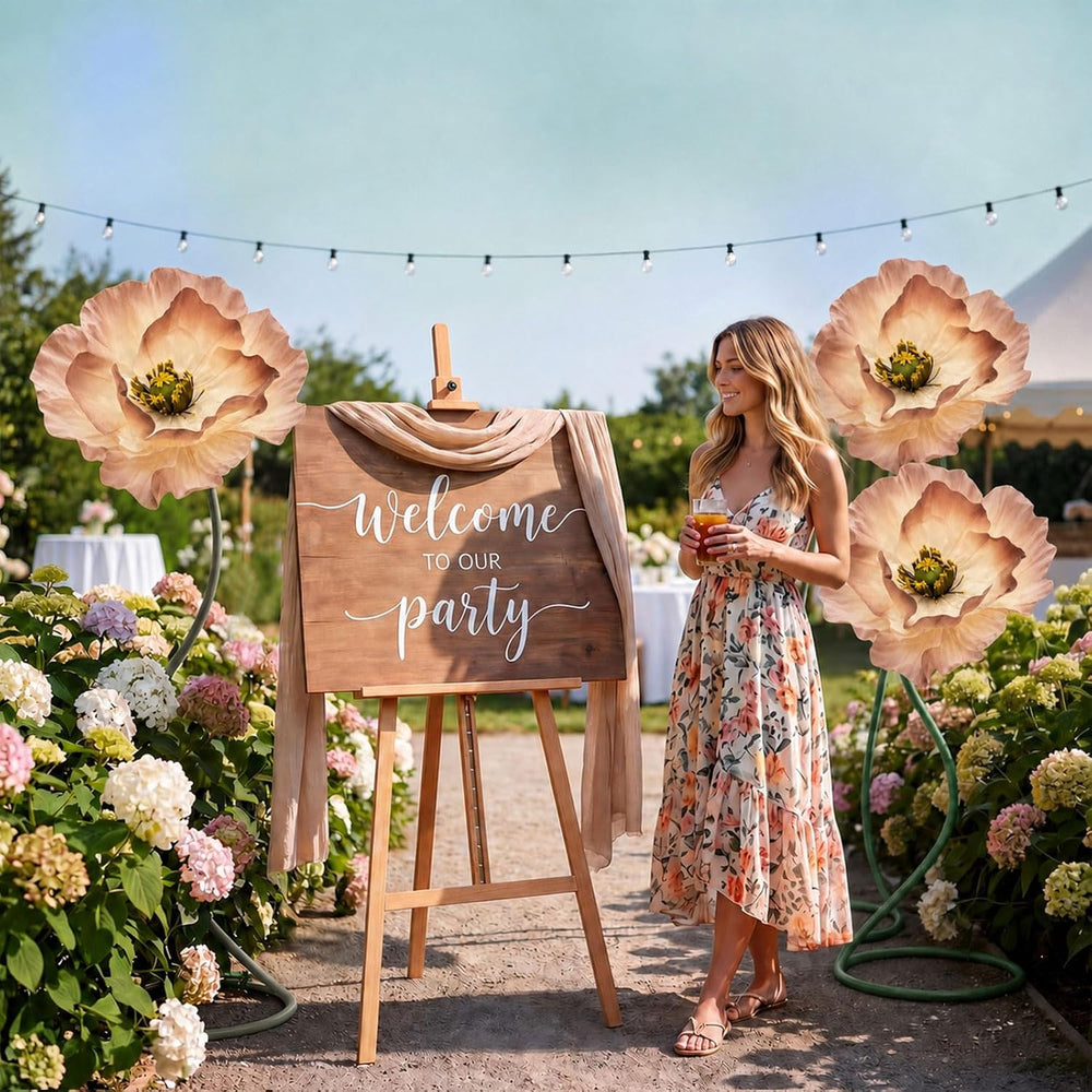 3 PCS 5ft Giant Artificial Flower for Wedding & Birthday Party