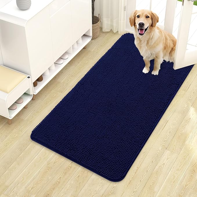 OLANLY Dog Door Mat for Muddy Paws 40x24, Absorbs Moisture and Dirt, Absorbent by OLANLY