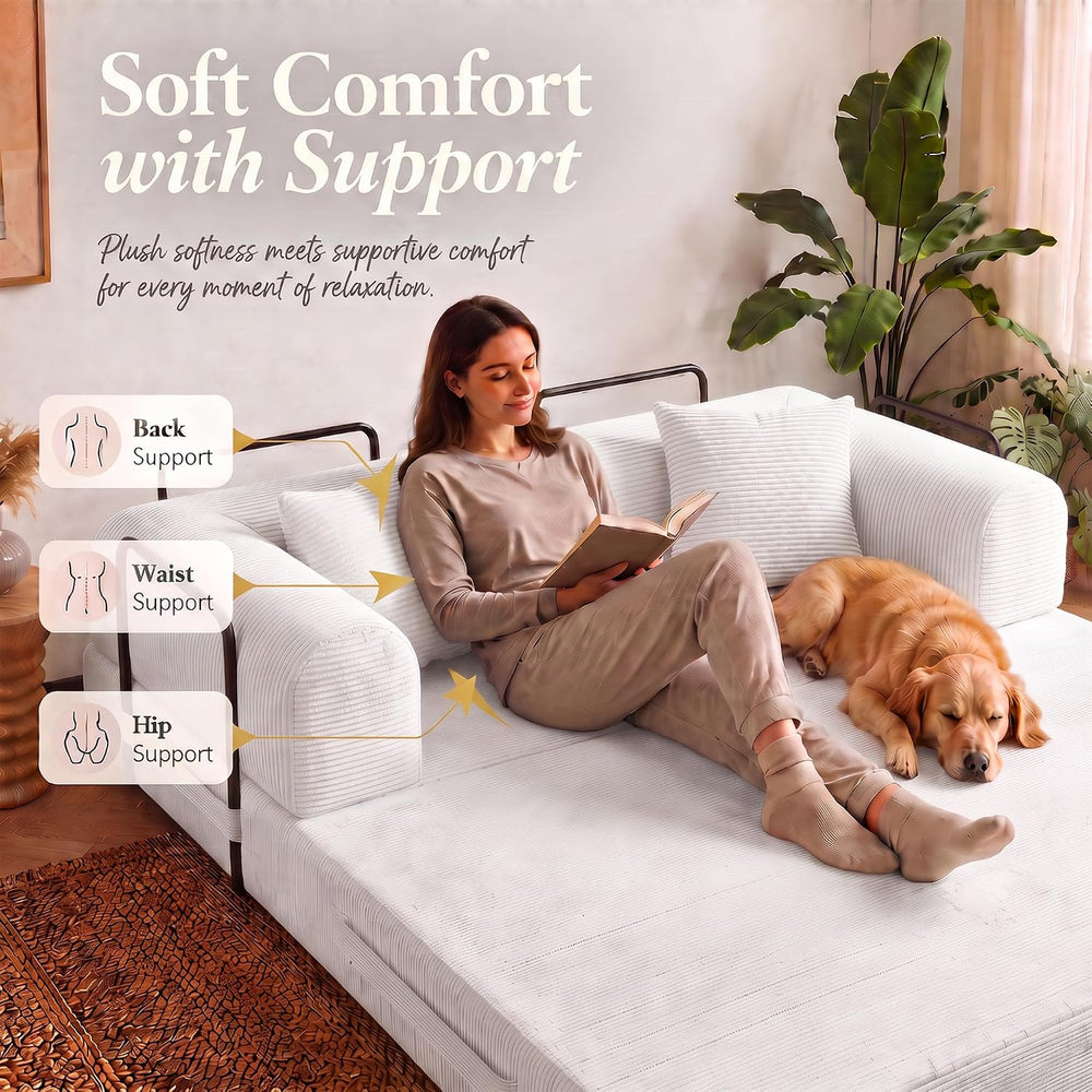 Convertible Sofa Bed Boneless Couch Folding Sofa