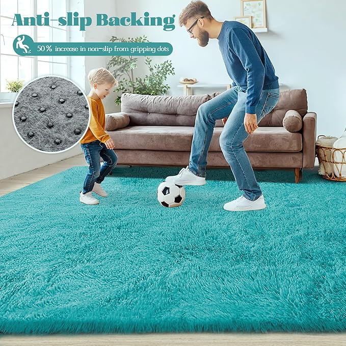 5x8 Area Rug for Living Room: Fluffy Shag Soft Washable Rugs Fuzzy Plush Indoor - Image 8