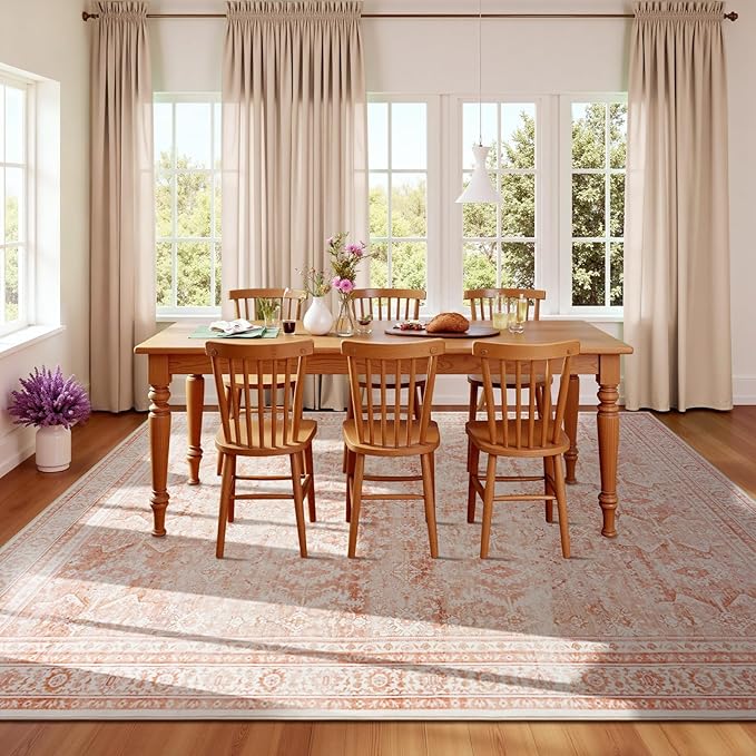 Lofus 9x12 Area Rug for Living Room, Soft Boho Carpets for Bedroom Dining Room - Image 6