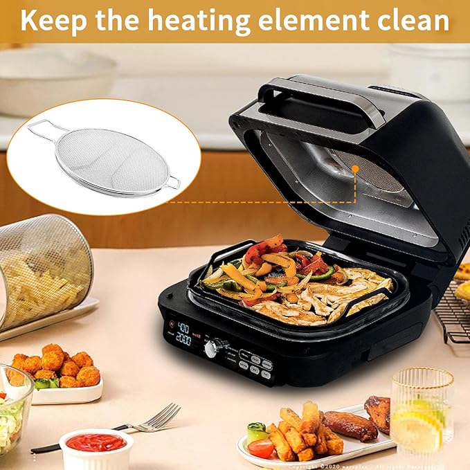 Splatter Shield for Ninja Foodi Smart XL Pro 7-in-1 Indoor Grill, Replacement - Image 10