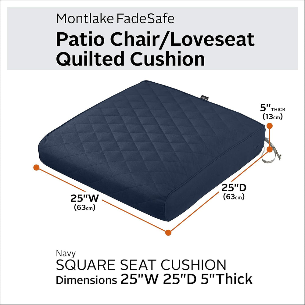 Classic Accessories Montlake FadeSafe Water-Resistant 25 x 25 x 5 Inch Square...