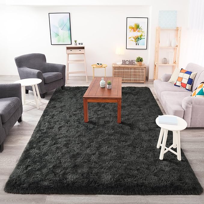 Chicrug Soft Area Rugs for Bedroom Living Room Plush Fluffy Rug 5x8 Feet - Image 5