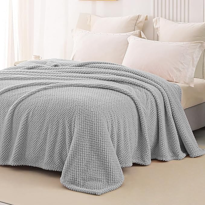 Whale Flotilla Queen Size Fuzzy Fleece Blanket - Image 4
