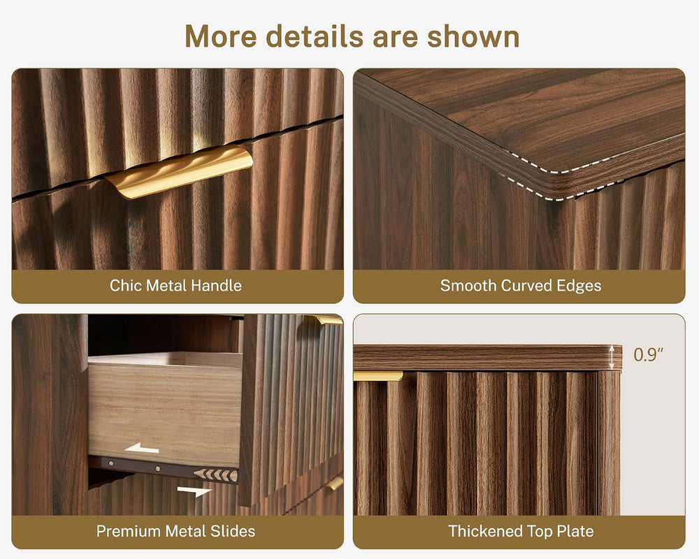 63" Dresser for Bedroom with 9 Drawers, Modern Dressers & Chest of D...
