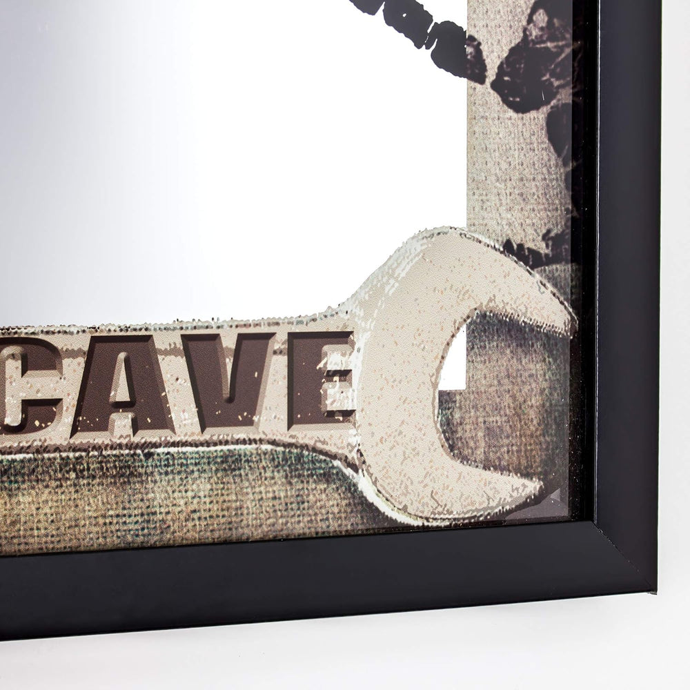 American Art Decor Printed Accent Mirror - Room Decor for Bar, Garage, Game R...