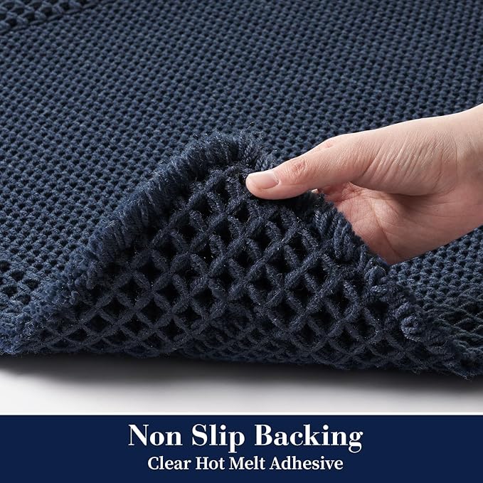 RESARE Waffle Bathroom Runner Rugs, Super Absorbent Bath Mat Non Slip Washable - Image 4