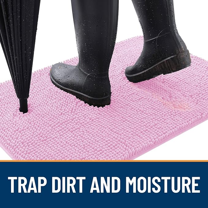OLANLY Dog Door Mat for Muddy Paws 54x24, Absorbs Moisture and Dirt, Absorbent - Image 2
