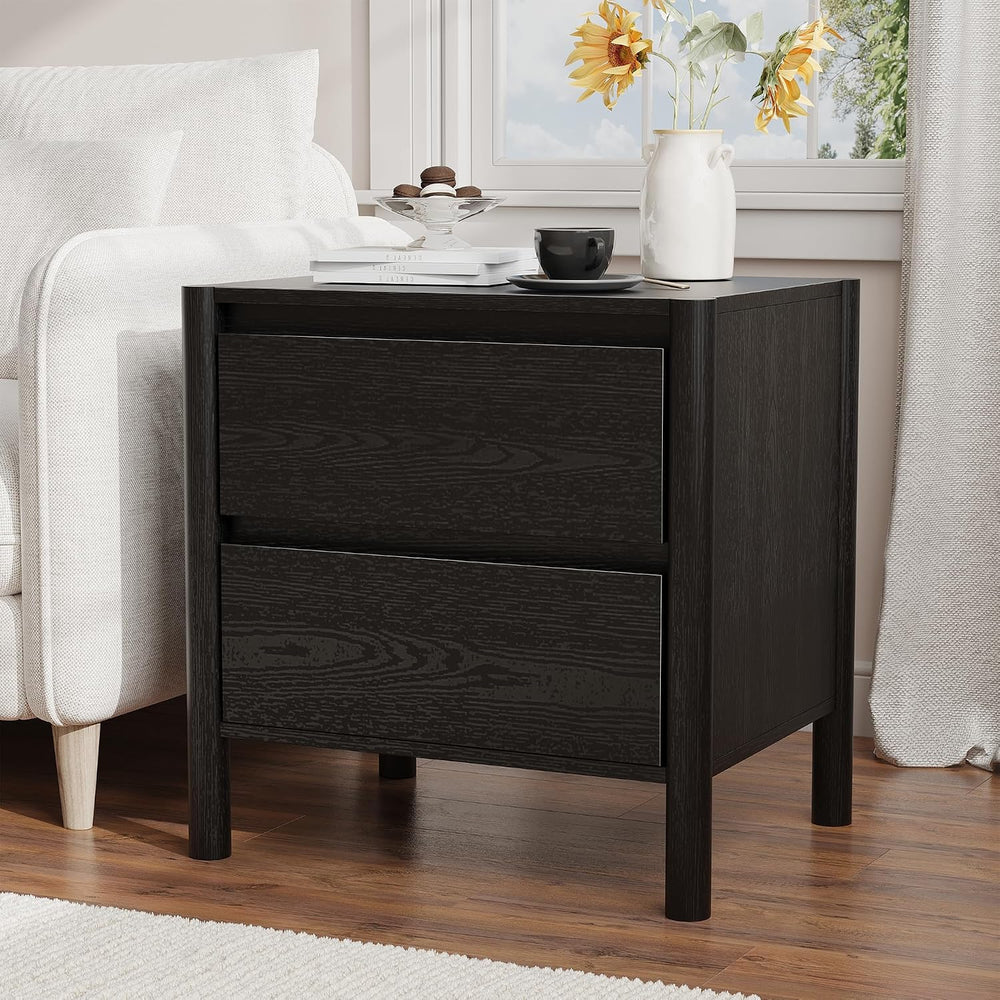 63in Black 9 Drawer Dresser & 2 Nightstand Set, 3 Pcs Bedroom Furniture