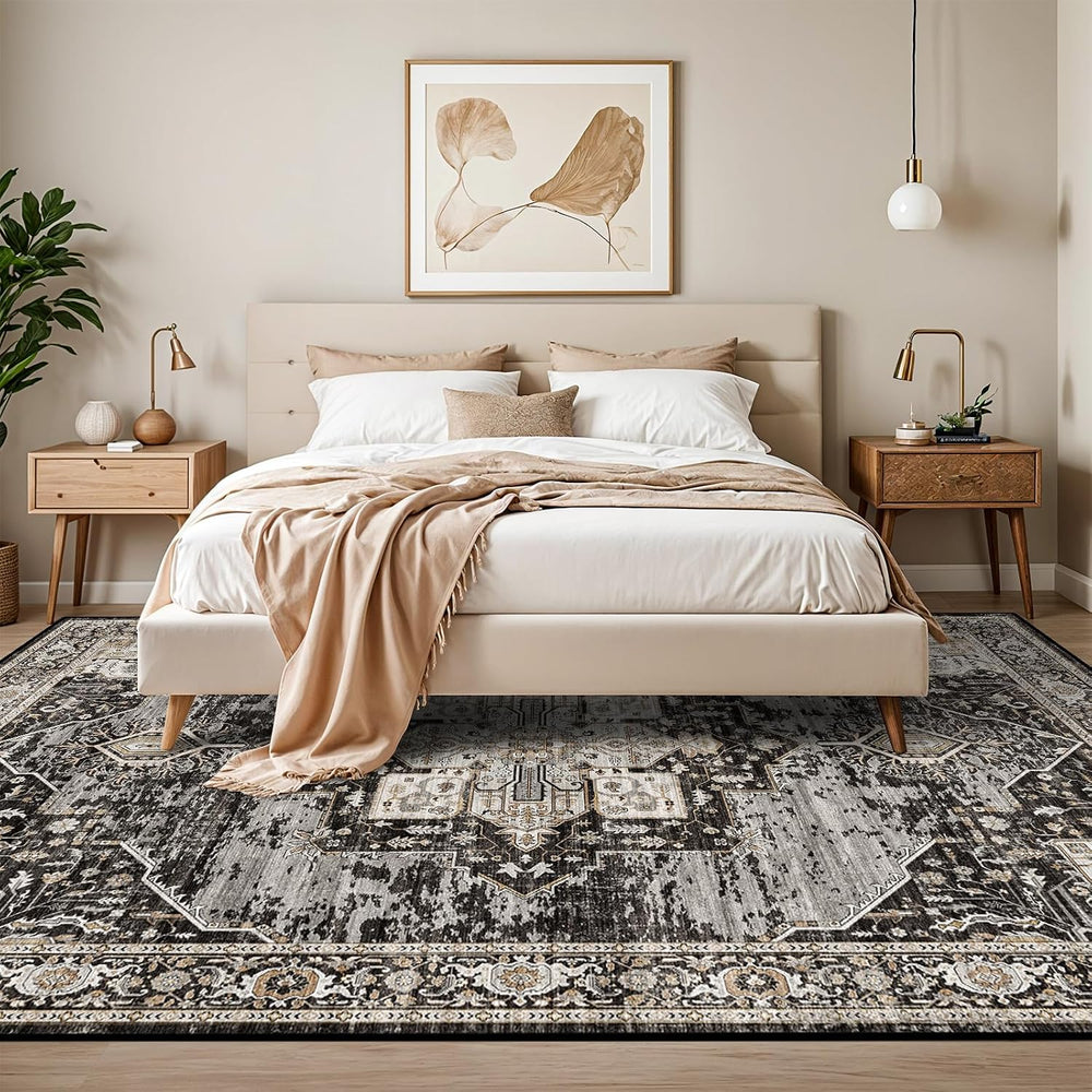 RUUGME Washable 10x14 Area Rug - Soft Area Rugs for Living Room Stain Resista...