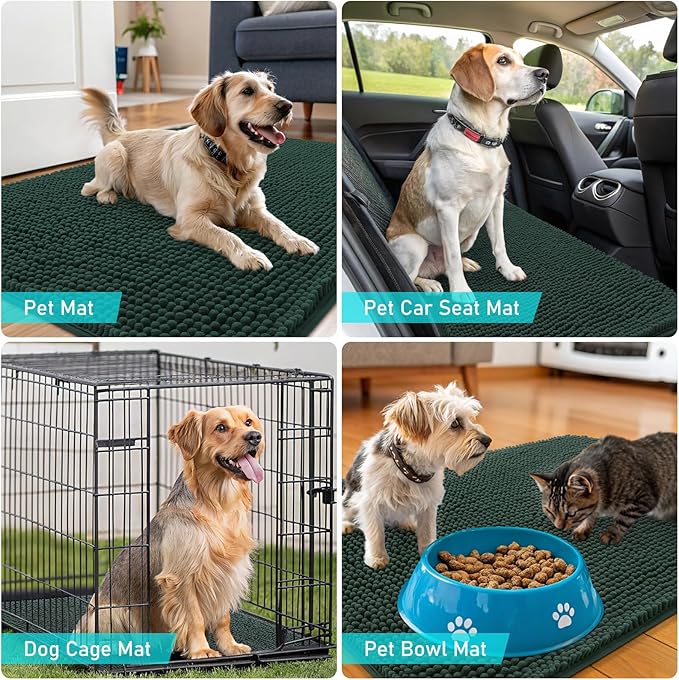 OLANLY Dog Door Mat for Muddy Paws 59x24, Absorbs Moisture and Dirt, Absorbent - Image 7