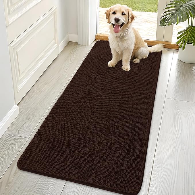 OLANLY Dog Door Mat for Muddy Paws 70x35, Absorbs Moisture and Dirt, Absorbent by OLANLY