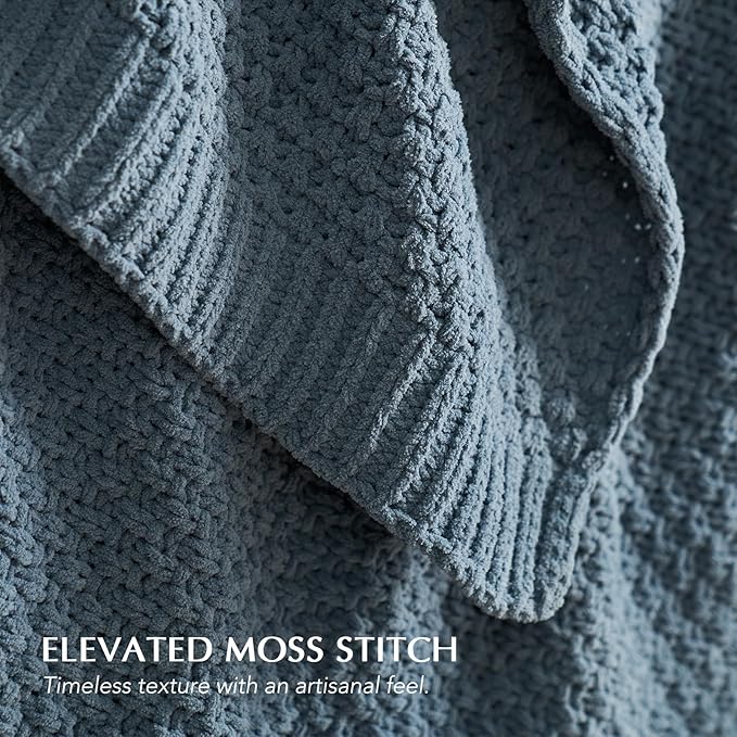 EVERGRACEHOME Chunky Chenille Knit Throw Blanket - Image 3