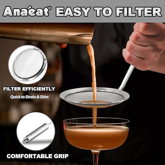 Anaeat 4" Stainless Steel Fat Skimmer Spoon - Image 7