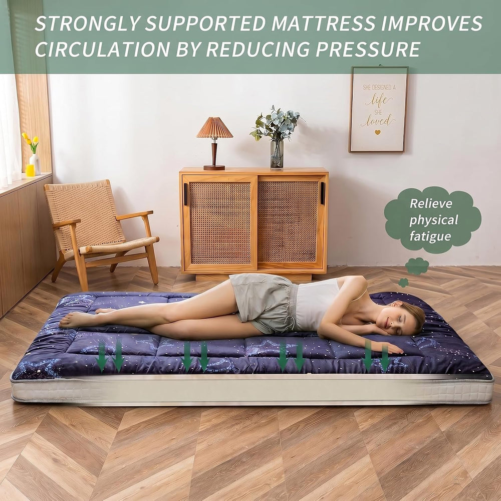 MAXYOYO Futon Mattress, Japanese Floor Mattress Folding Sleeping Pad