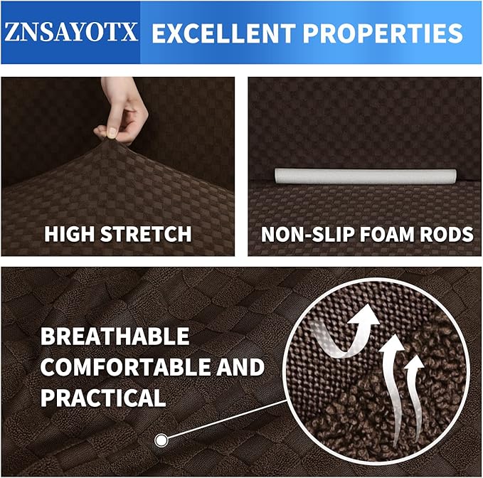 ZNSAYOTX 1 Piece Jacquard Couch Covers - Image 5