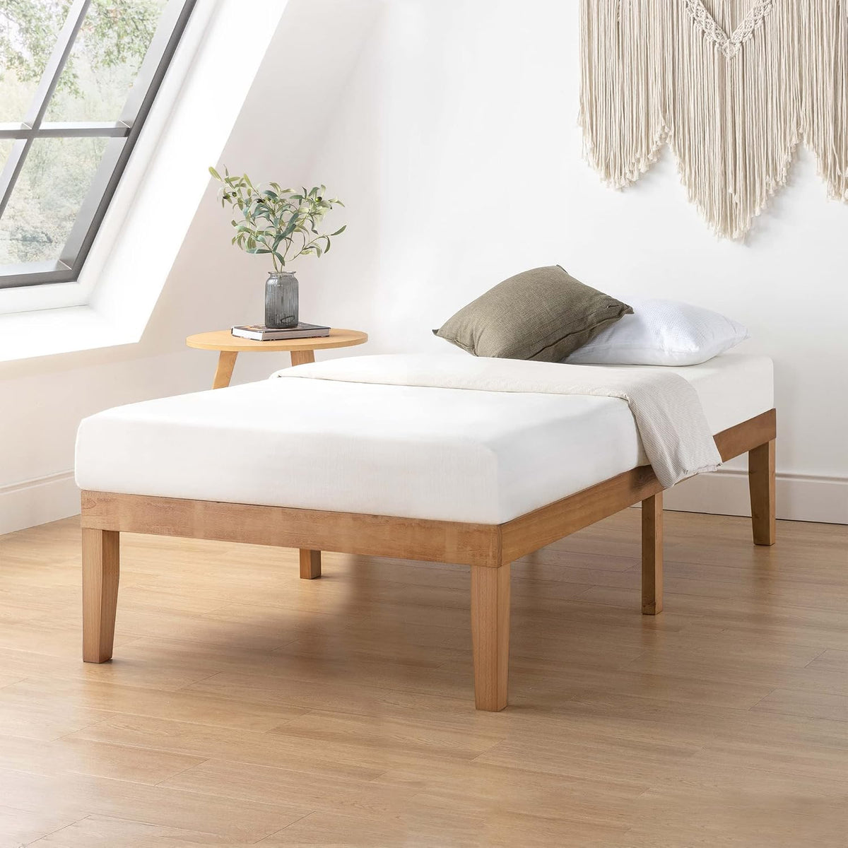 mellow naturalista classic 16 inch solid wood platform, main product view