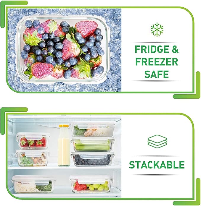 Prep Naturals Glass Meal Prep Containers - Image 8