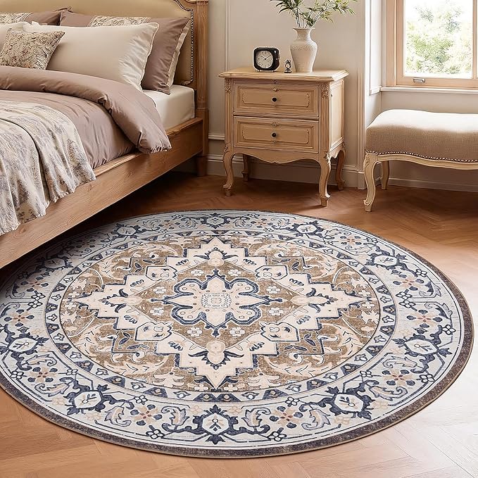 Lofus 4ft Area Rugs for Living Room, Washable Area Rug, Rugs for Bedroom - Image 2