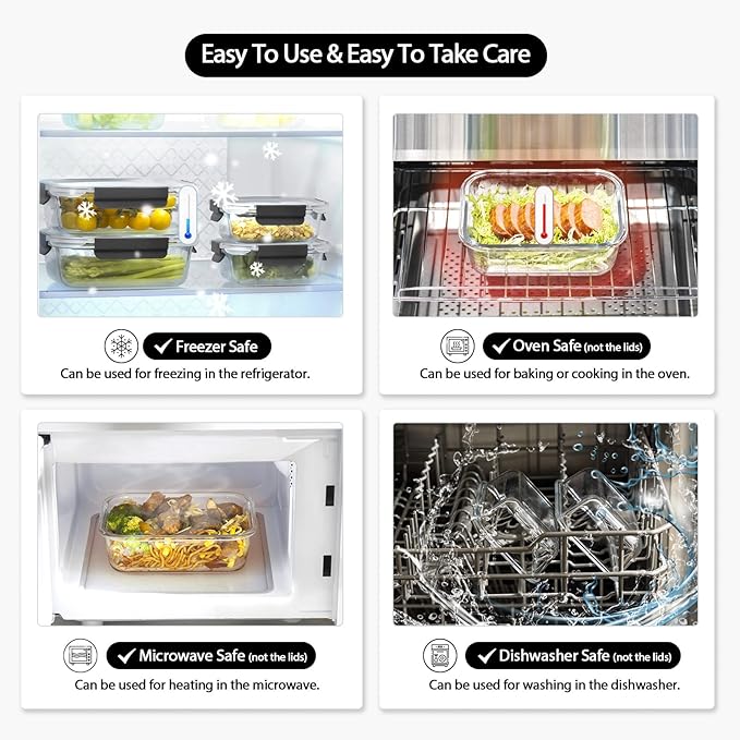 coccot Glass Food Storage Containers