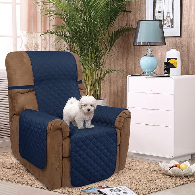 U-NICE HOME Recliner Chair Covers Reversible Quilted Water Repellent Pet - Image 2