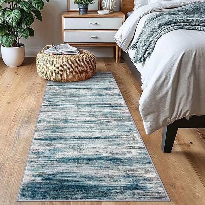 KOZYFLY Modern Abstract Hallway Runner Rug, 2x6 Washable Rug Runner Non-Slip - Image 7