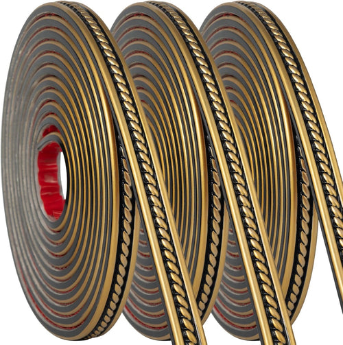 0.8" x 49.2ft total black gold peel and, main product view