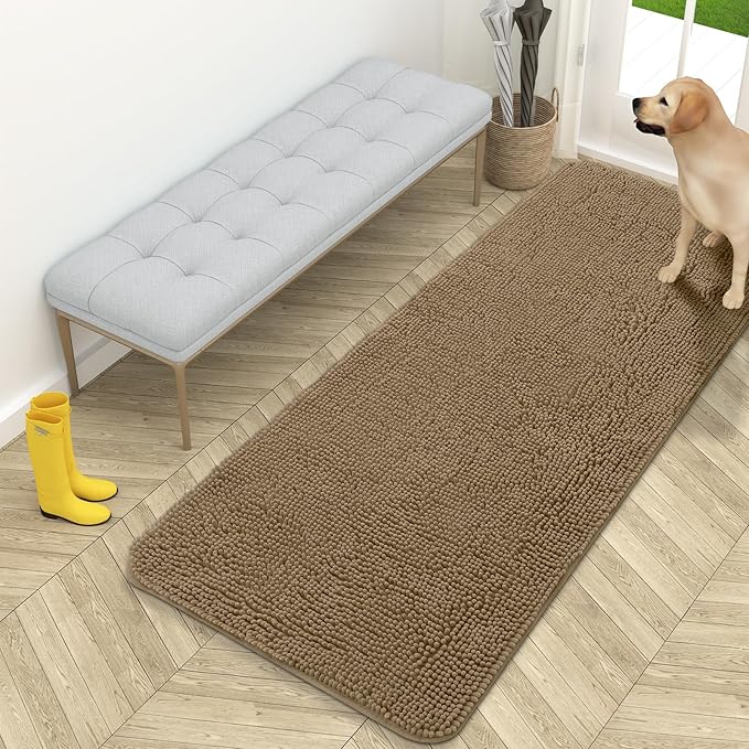 OLANLY Dog Door Mat for Muddy Paws 59x24, Absorbs Moisture and Dirt, Absorbent by OLANLY