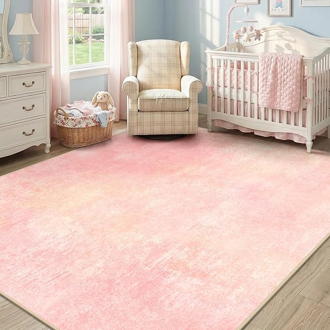 Washable Area Rugs 9'x12' Non-Slip Modern Abstract Soft - Image 2
